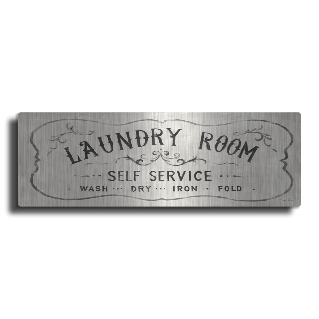 'Laundry Day 7 Neutral Panel' by Danhui Nai – Metal Wall Art