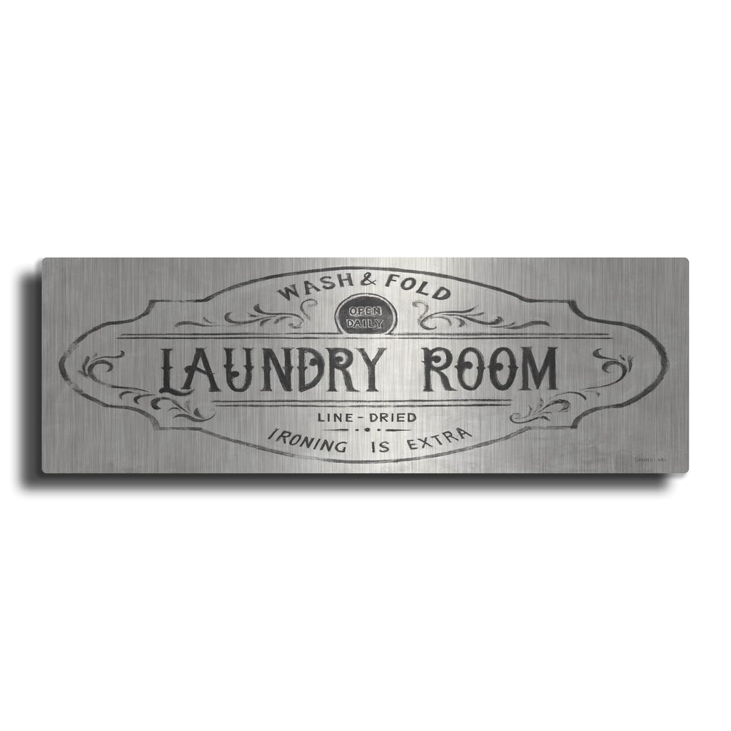 'Laundry Day 8 Neutral Panel' by Danhui Nai – Metal Wall Art