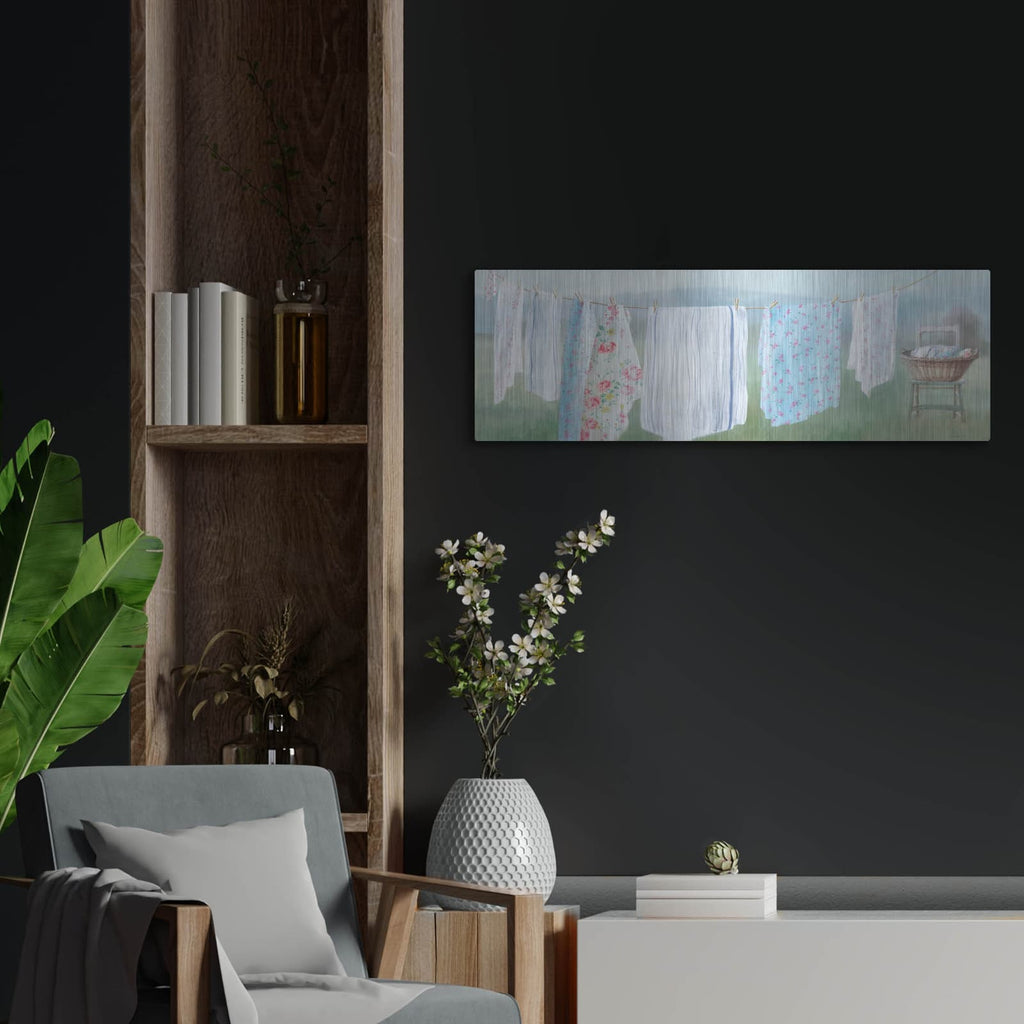 'Laundry Day 9' by Danhui Nai – Metal Wall Art, 36x12 room view