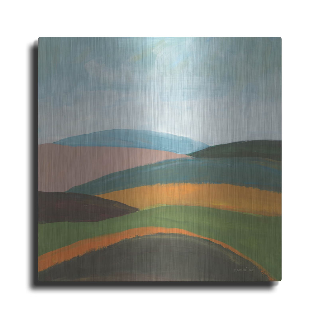 'Layered Hills' by Danhui Nai – Metal Wall Art