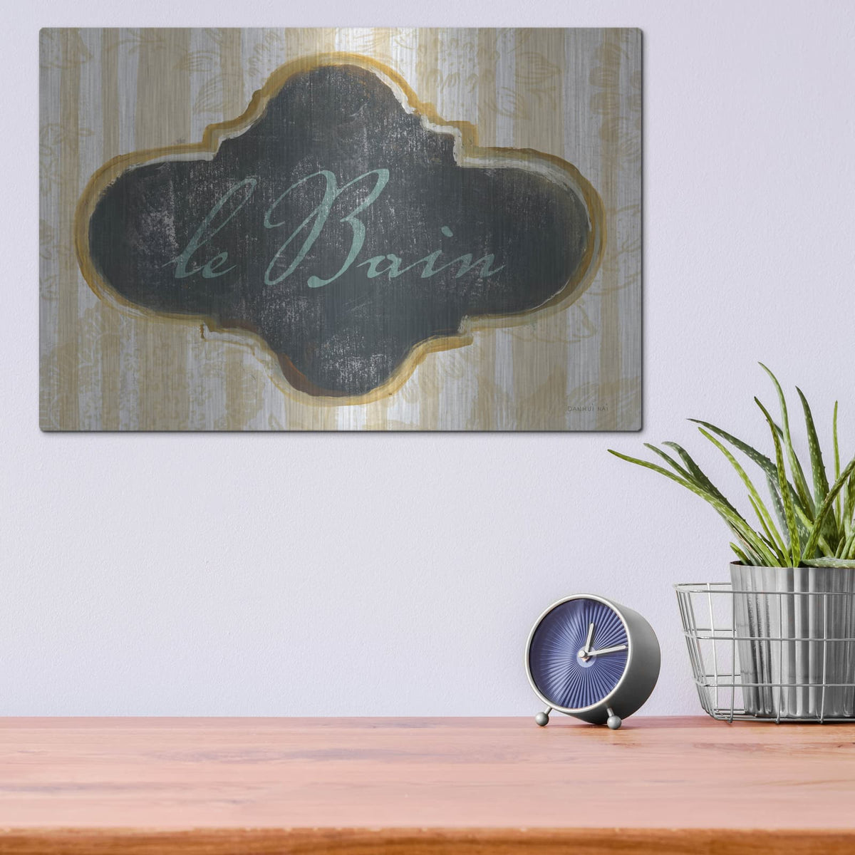'Le Bain' by Danhui Nai – Metal Wall Art, 16x12 room view