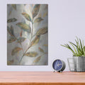 'Leafy Flow 2' by Danhui Nai – Metal Wall Art, 12x16 room view