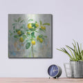 'Lemon Branch' by Danhui Nai – Metal Wall Art, 12x12 room view