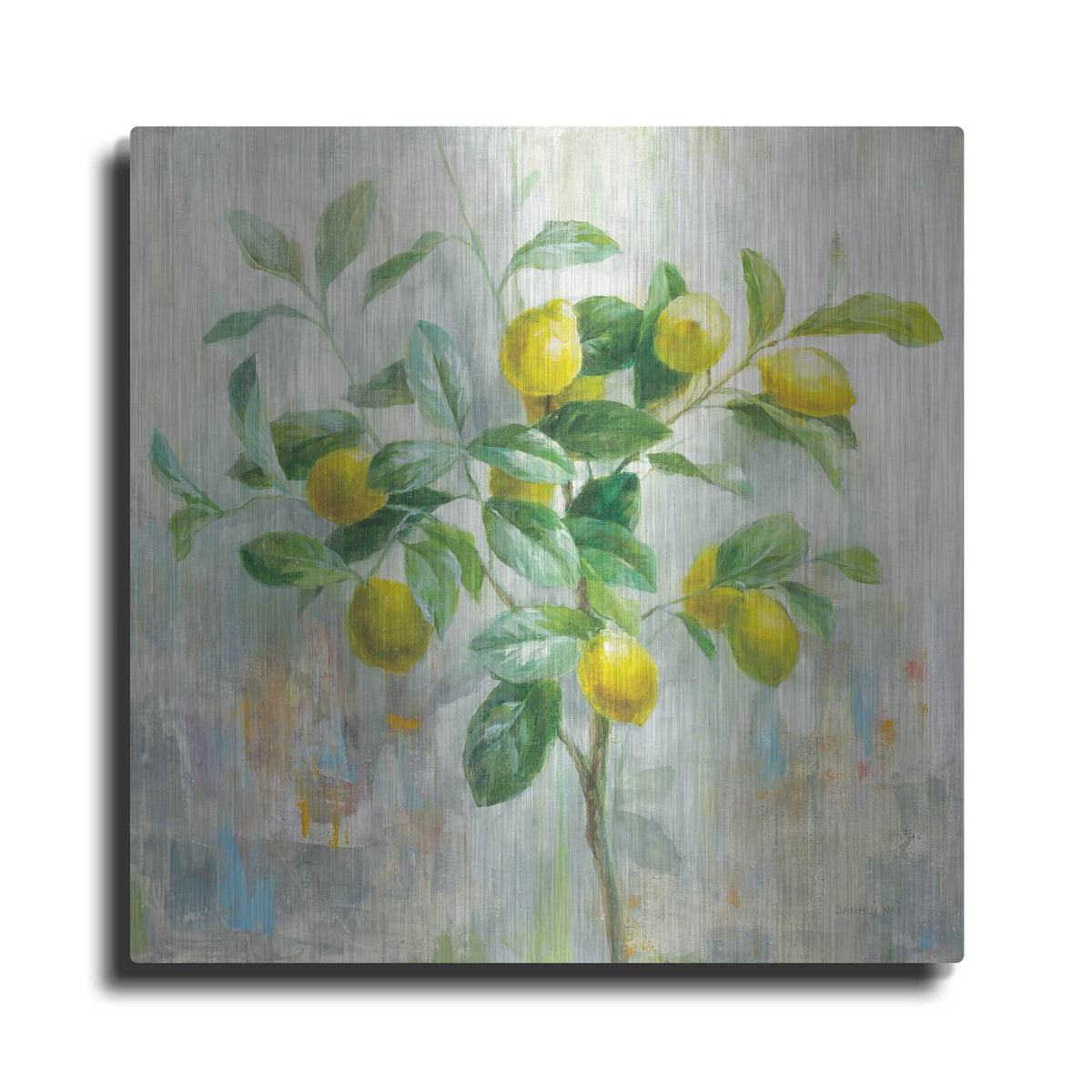 'Lemon Branch' by Danhui Nai – Metal Wall Art