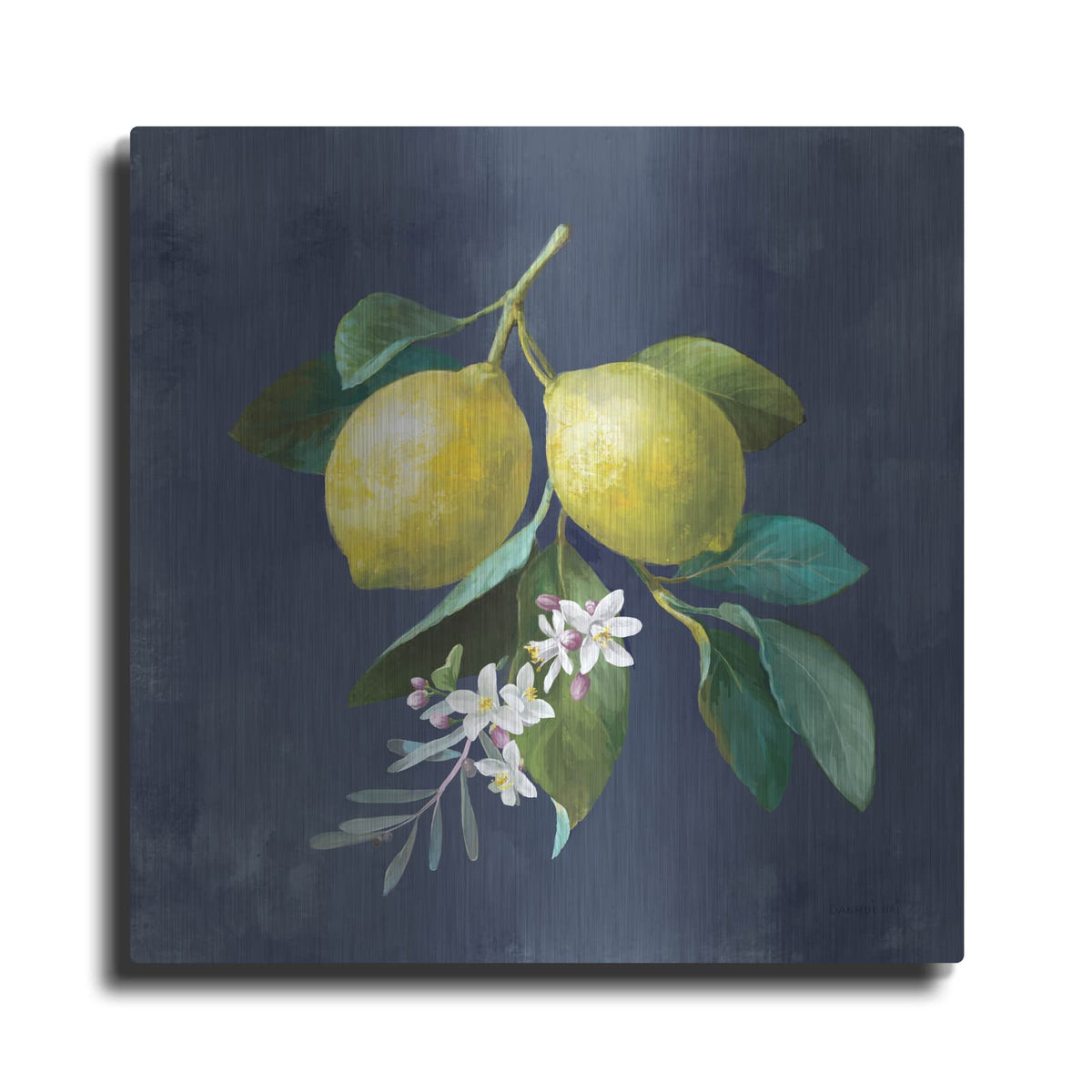 'Lemon Branches 1' by Danhui Nai – Metal Wall Art