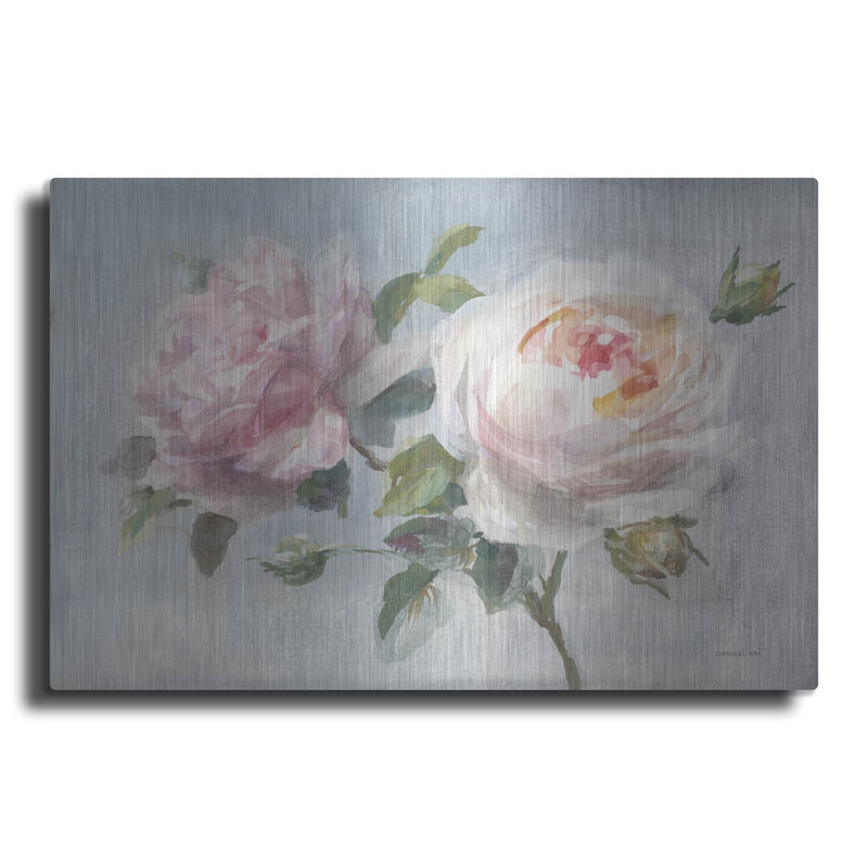 'Light Lovely Roses' by Danhui Nai – Metal Wall Art