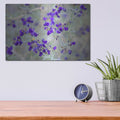 'Purple Flowers' by Dennis Frates – Metal Wall Art, 16x12 room view