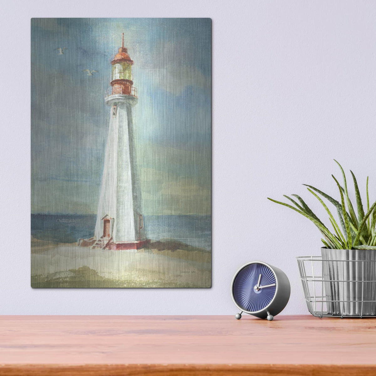'Lighthouse 3' by Danhui Nai – Metal Wall Art, 12x16 room view