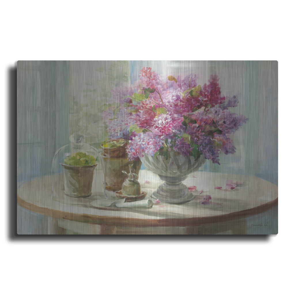 'Lilacs Still Life' by Danhui Nai – Metal Wall Art