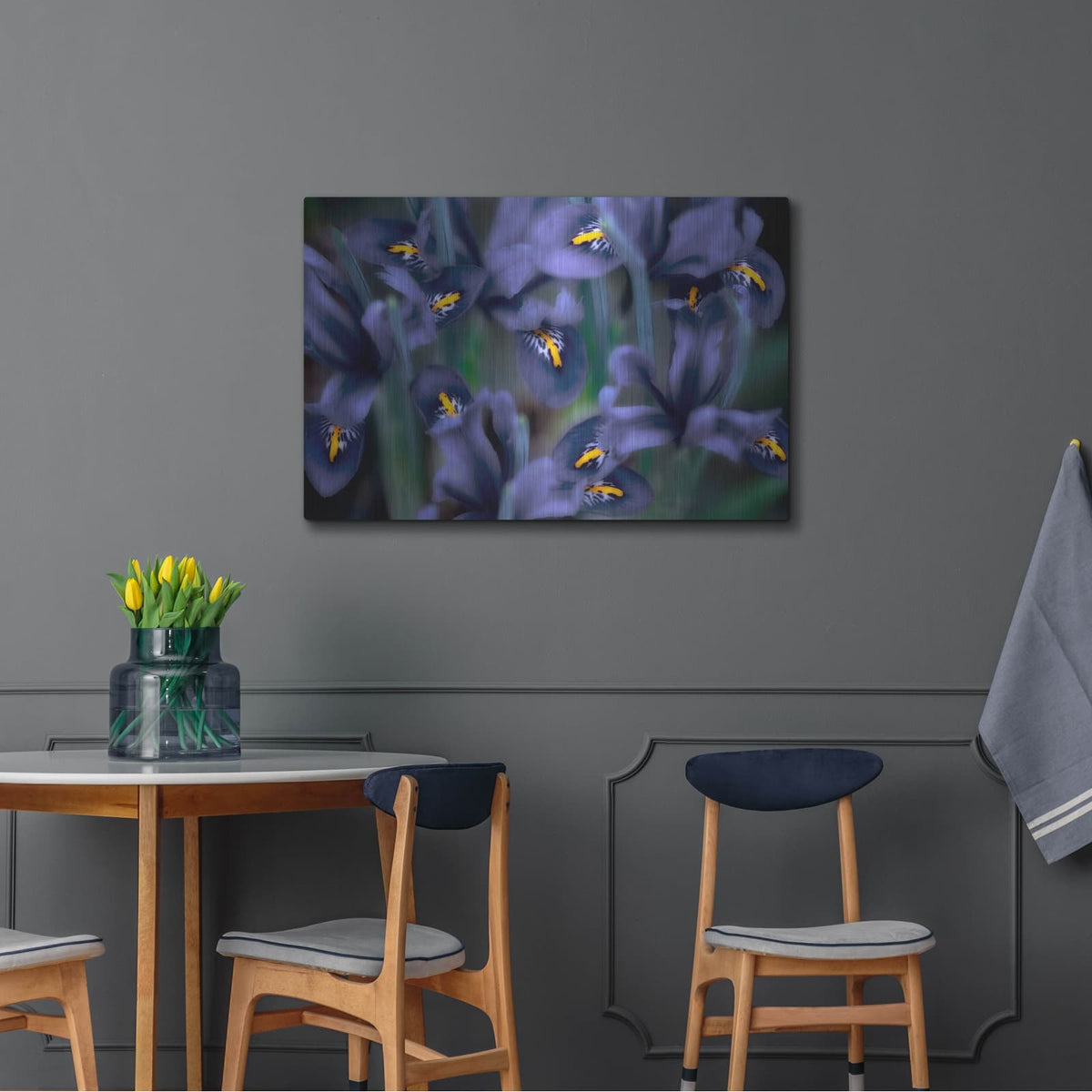 'Irises' by Dennis Frates – Metal Wall Art, 36x24 room view