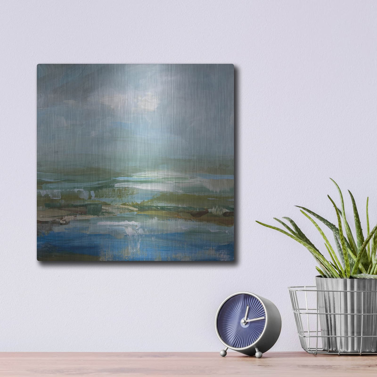 'Lush Valley' by Danhui Nai – Metal Wall Art, 12x12 room view