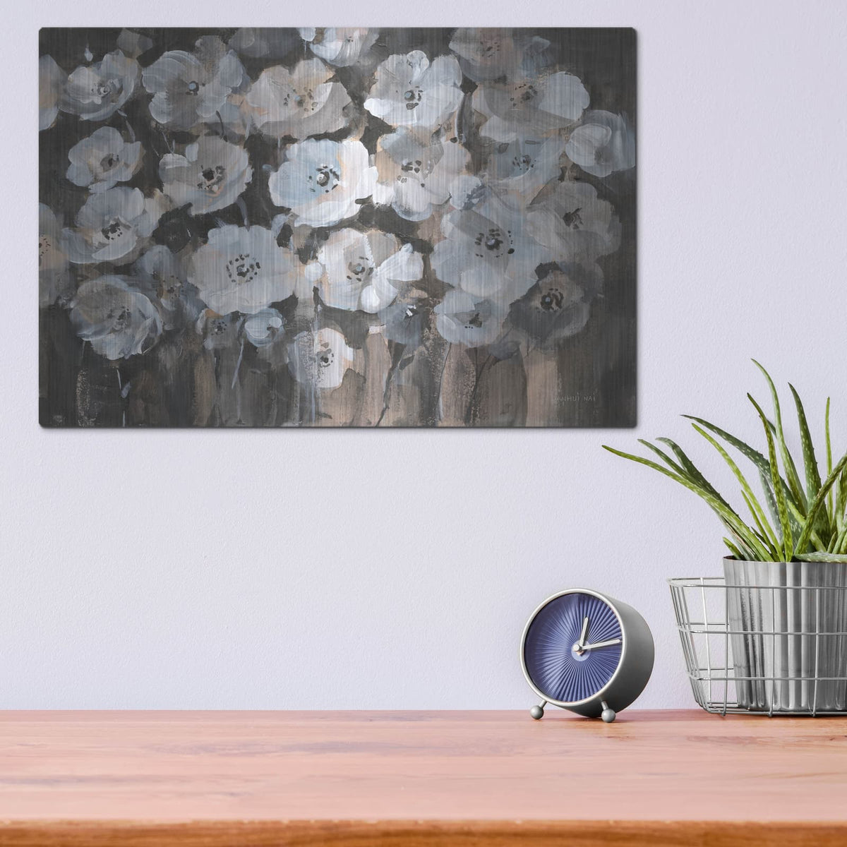'Malmo Blossoms' by Danhui Nai – Metal Wall Art, 16x12 room view