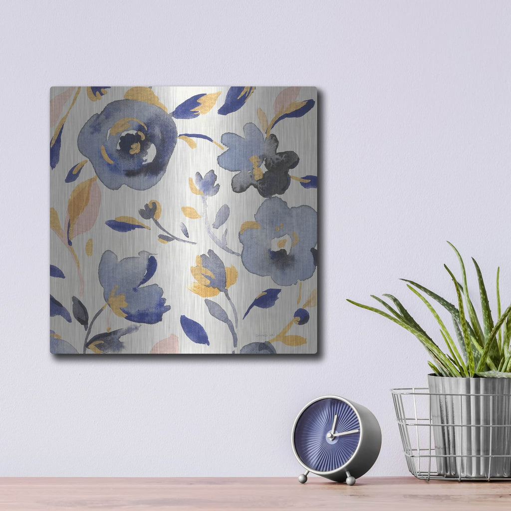 'May Flowers 2' by Danhui Nai – Metal Wall Art, 12x12 room view