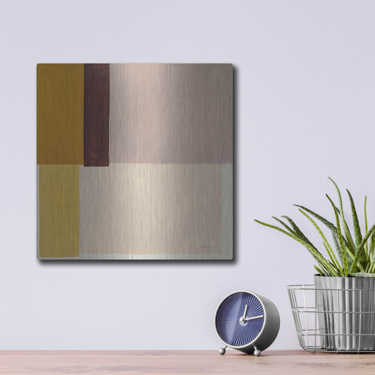 'Mellow' by Danhui Nai – Metal Wall Art, 12x12 room view
