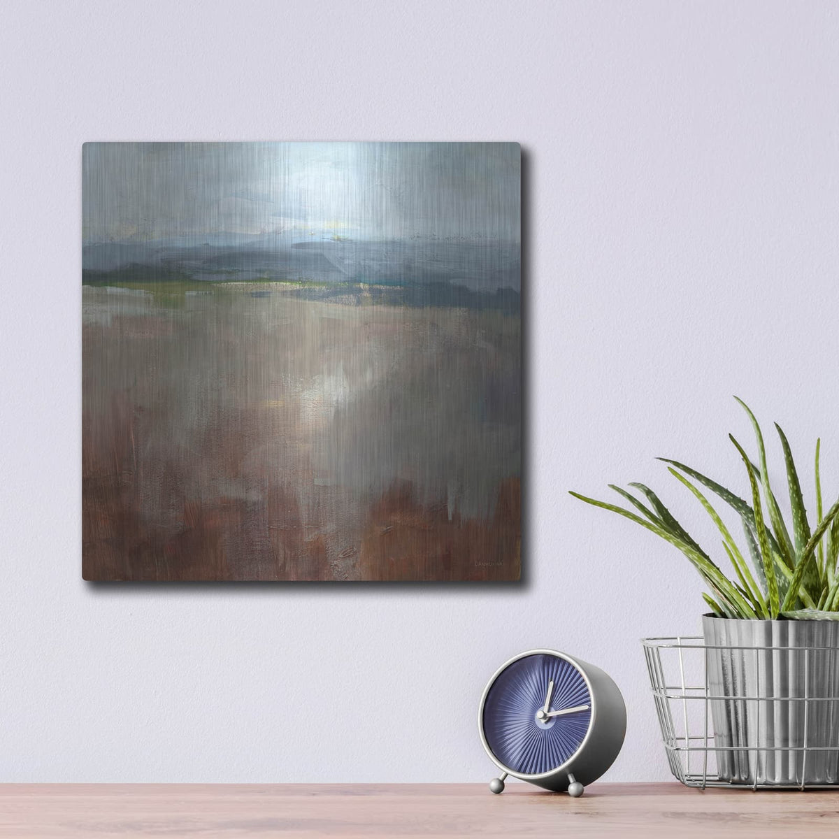 'Mineral' by Danhui Nai – Metal Wall Art, 12x12 room view