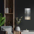'Misty Pines Panel 2' by Danhui Nai – Metal Wall Art, 12x24 room view