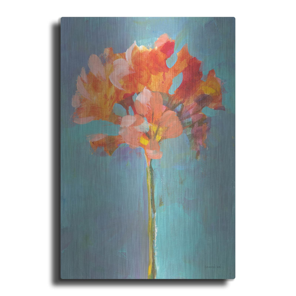 'Modern Floral 1' by Danhui Nai – Metal Wall Art