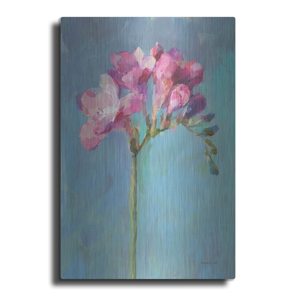 'Modern Freesia 2' by Danhui Nai – Metal Wall Art