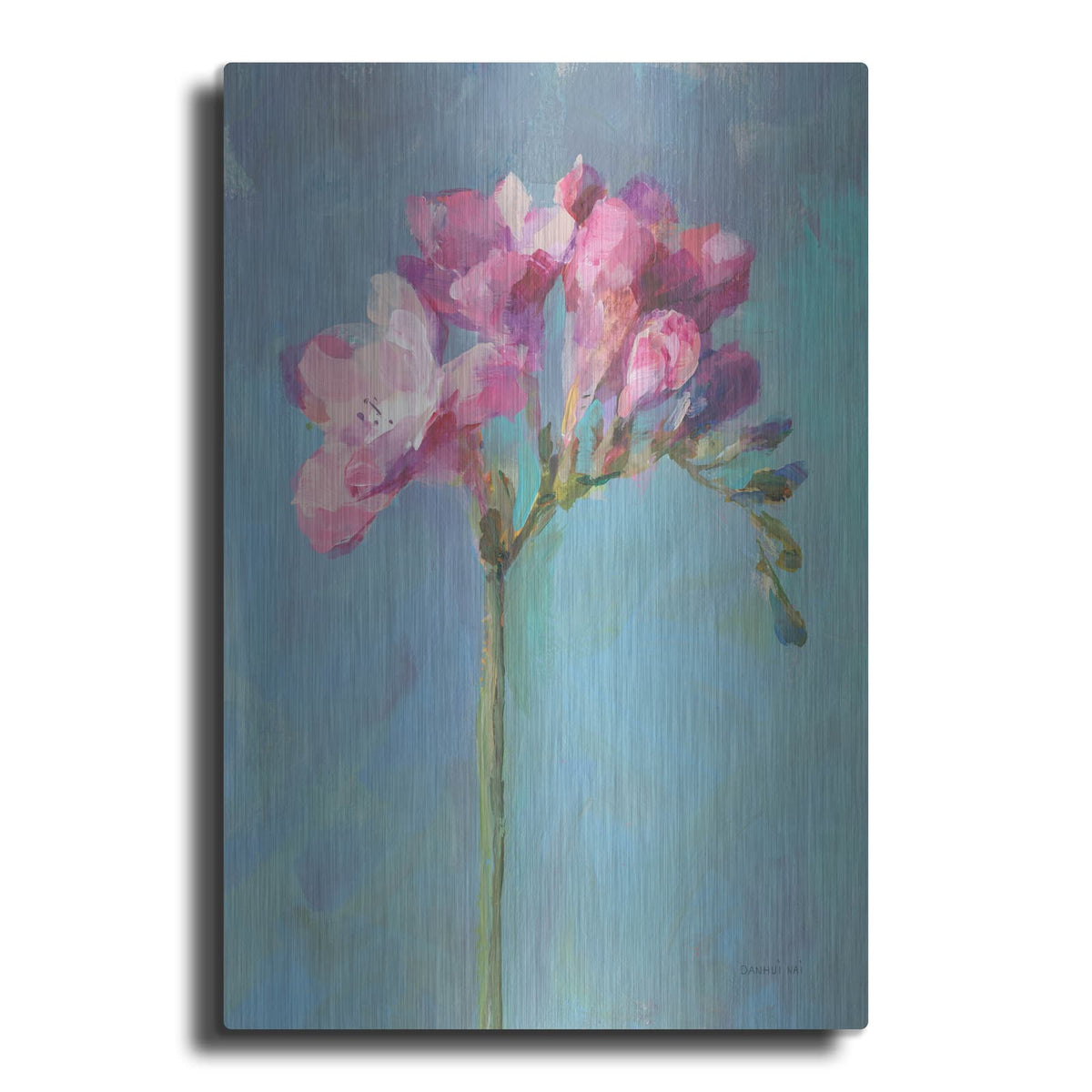 'Modern Freesia 2' by Danhui Nai – Metal Wall Art