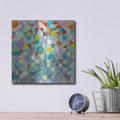 'Modern Patchwork' by Danhui Nai – Metal Wall Art, 12x12 room view