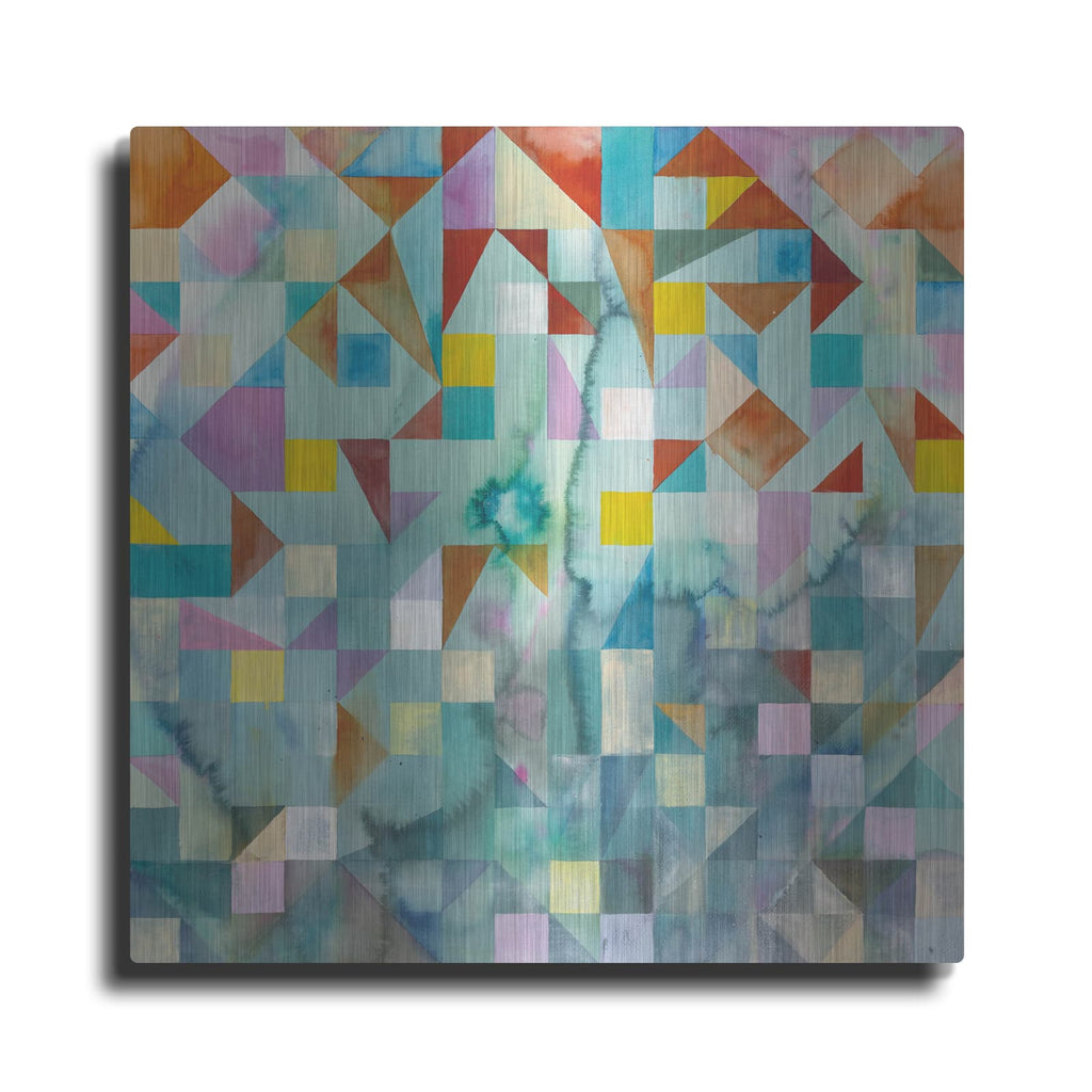 'Modern Patchwork' by Danhui Nai – Metal Wall Art