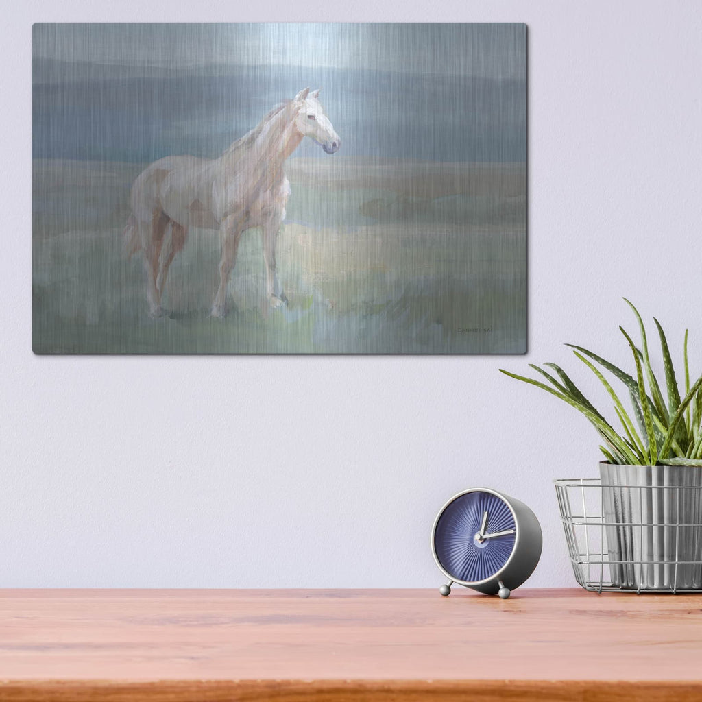 'Mountain Mare Landscape' by Danhui Nai – Metal Wall Art, 16x12 room view