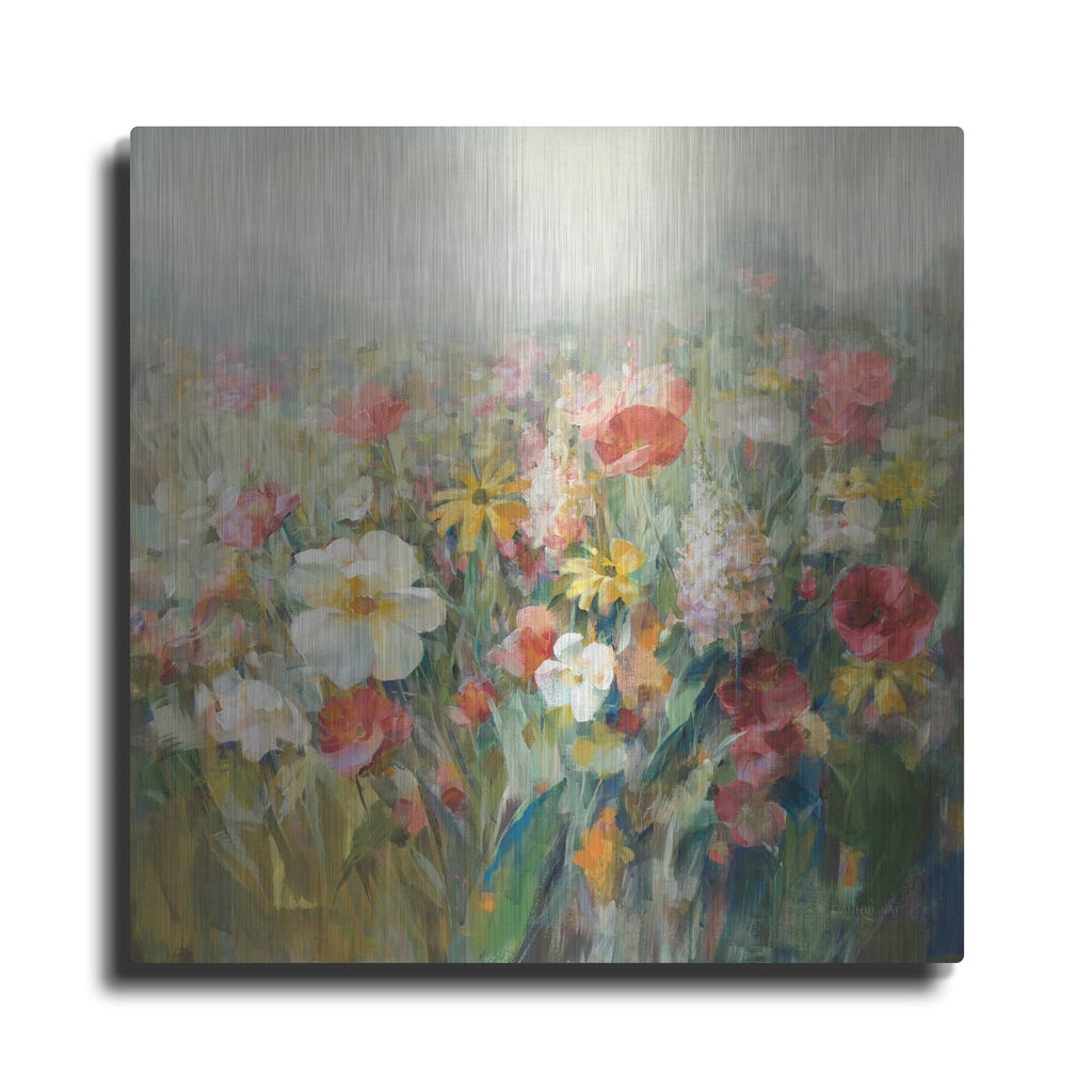 'Mountain Meadows Autumn' by Danhui Nai – Metal Wall Art