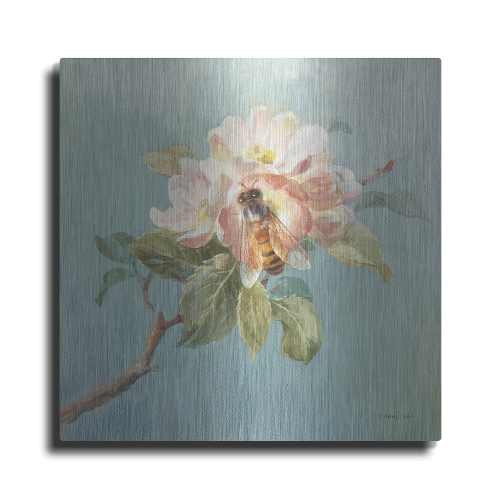 'Natural Detail 1 Blue' by Danhui Nai – Metal Wall Art
