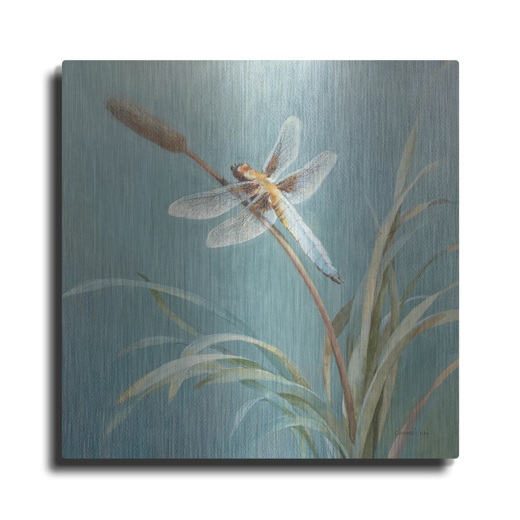 'Natural Detail 4 Blue' by Danhui Nai – Metal Wall Art