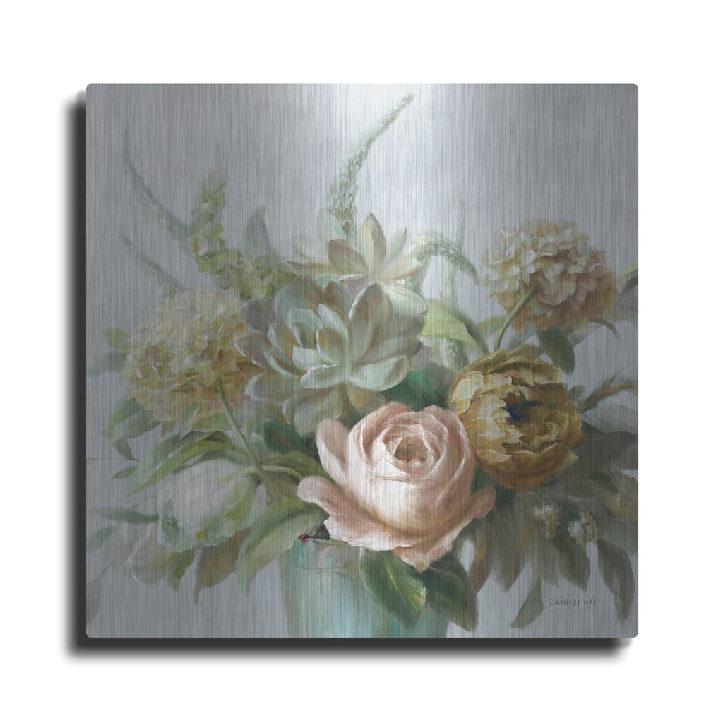 'Natural Elegance Fall On Grey No Texture C' by Danhui Nai – Metal Wall Art