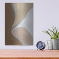 'Neutral Abstract 3' by Danhui Nai – Metal Wall Art, 12x16 room view
