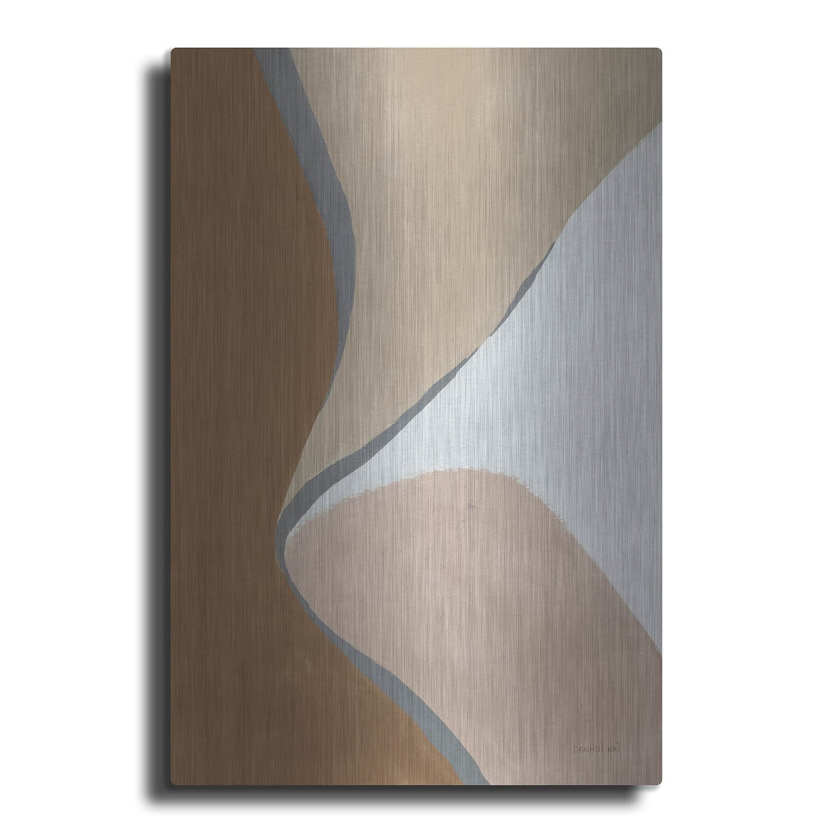 'Neutral Abstract 3' by Danhui Nai – Metal Wall Art