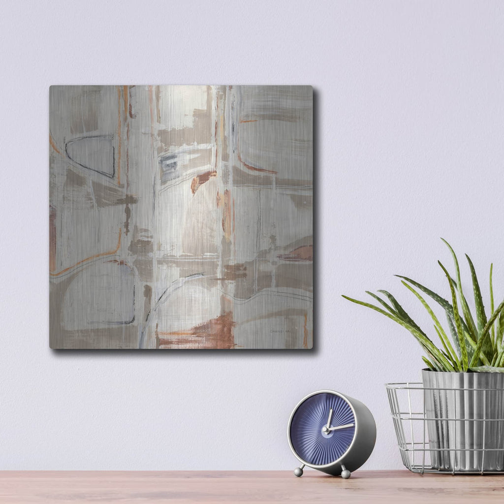 'Neutral Nirvana' by Danhui Nai – Metal Wall Art, 12x12 room view