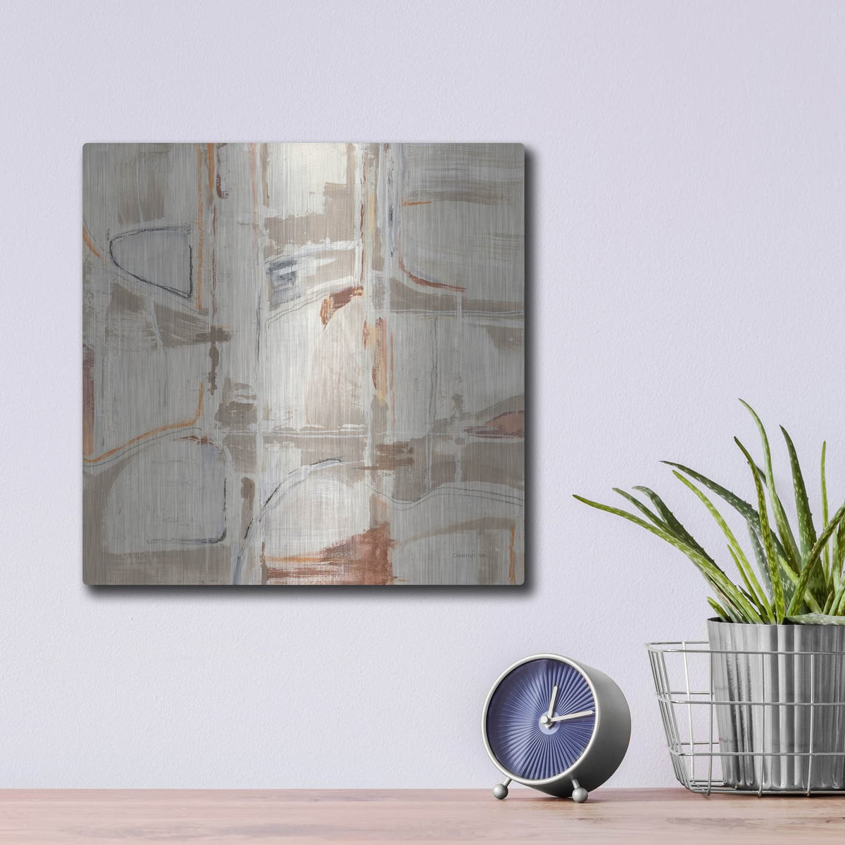 'Neutral Nirvana' by Danhui Nai – Metal Wall Art, 12x12 room view