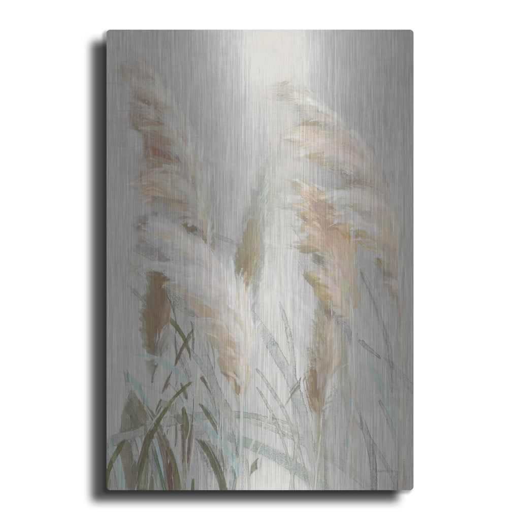 'Neutral Pampas Grasses 3' by Danhui Nai – Metal Wall Art