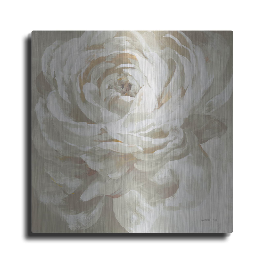 'Neutral Rose' by Danhui Nai – Metal Wall Art