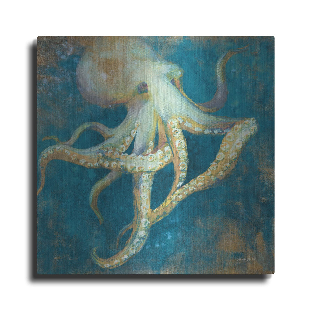 'Ocean Octopus' by Danhui Nai – Metal Wall Art