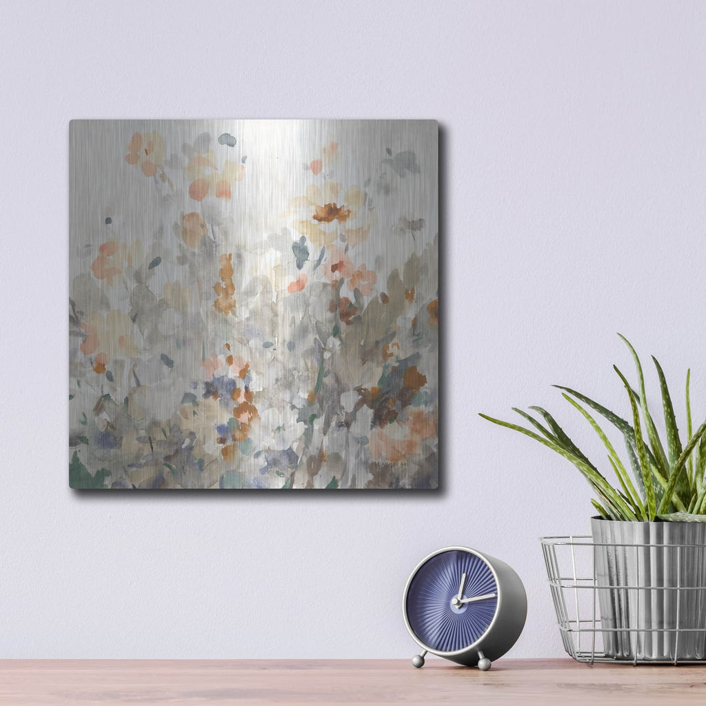 'October Garden' by Danhui Nai – Metal Wall Art, 12x12 room view