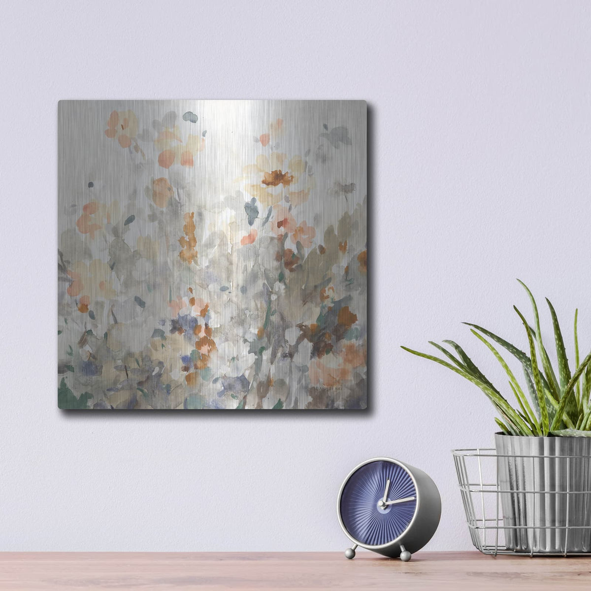 'October Garden' by Danhui Nai – Metal Wall Art, 12x12 room view