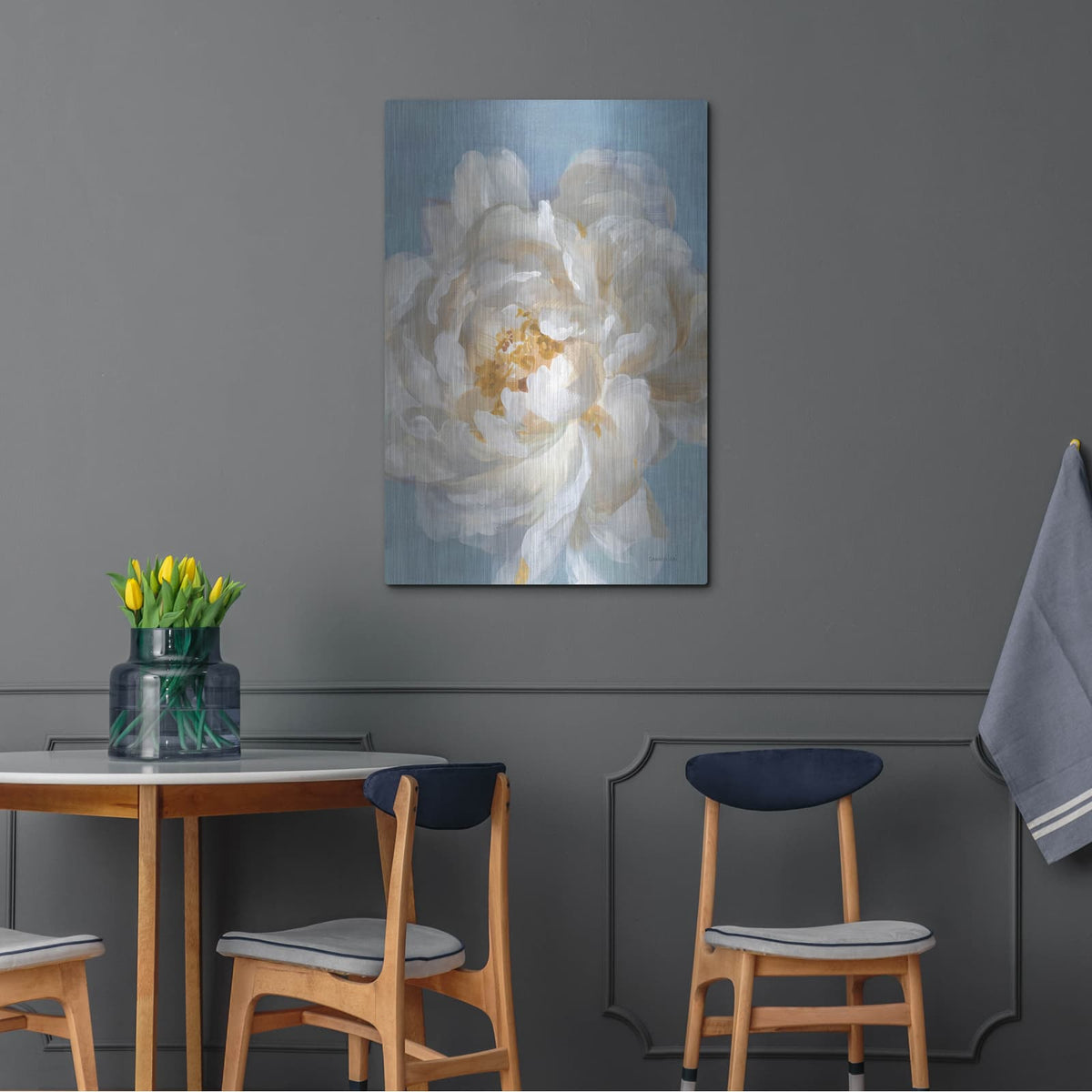 'Open Petals 2' by Danhui Nai – Metal Wall Art, 24x36 room view