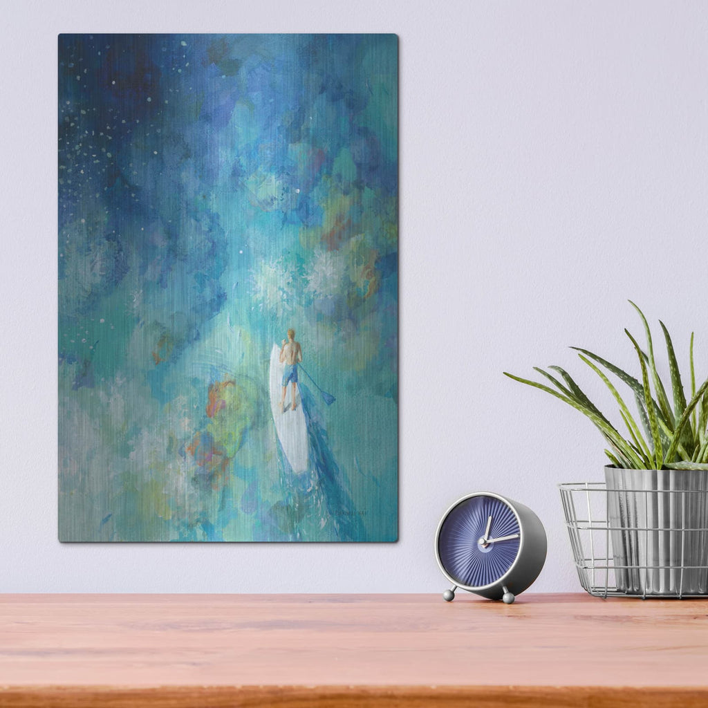 'Paddle Board Exploring 2 C' by Danhui Nai – Metal Wall Art, 12x16 room view