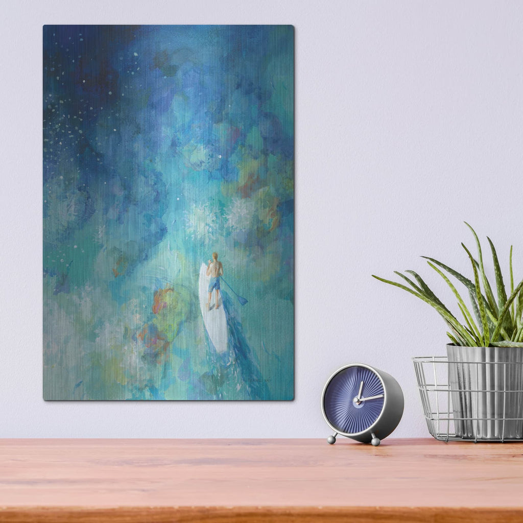 'Paddle Board Exploring 2' by Danhui Nai – Metal Wall Art, 12x16 room view