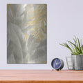 'Palm Of The Tropics 2 Neutral Gold' by Danhui Nai – Metal Wall Art, 12x16 room view
