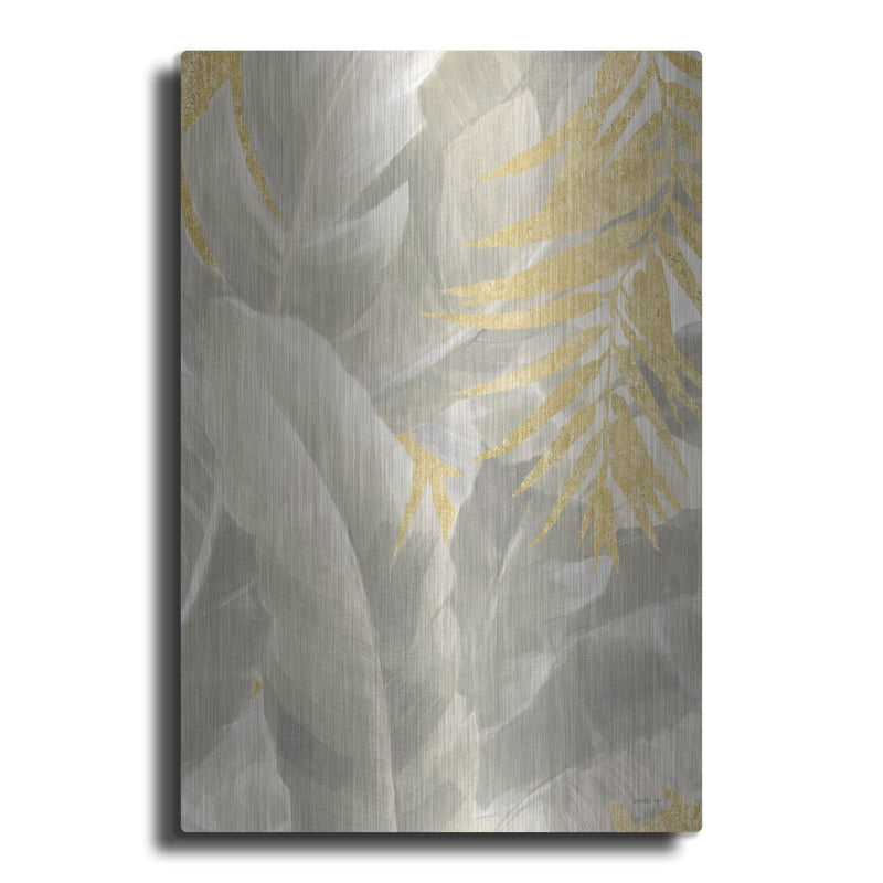 'Palm Of The Tropics 2 Neutral Gold' by Danhui Nai – Metal Wall Art