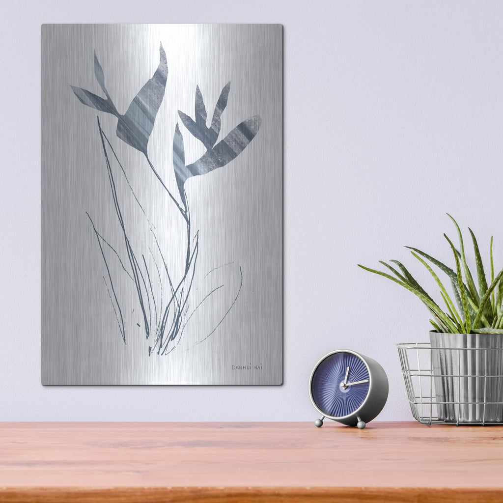 'Paradise 1 Blue' by Danhui Nai – Metal Wall Art, 12x16 room view