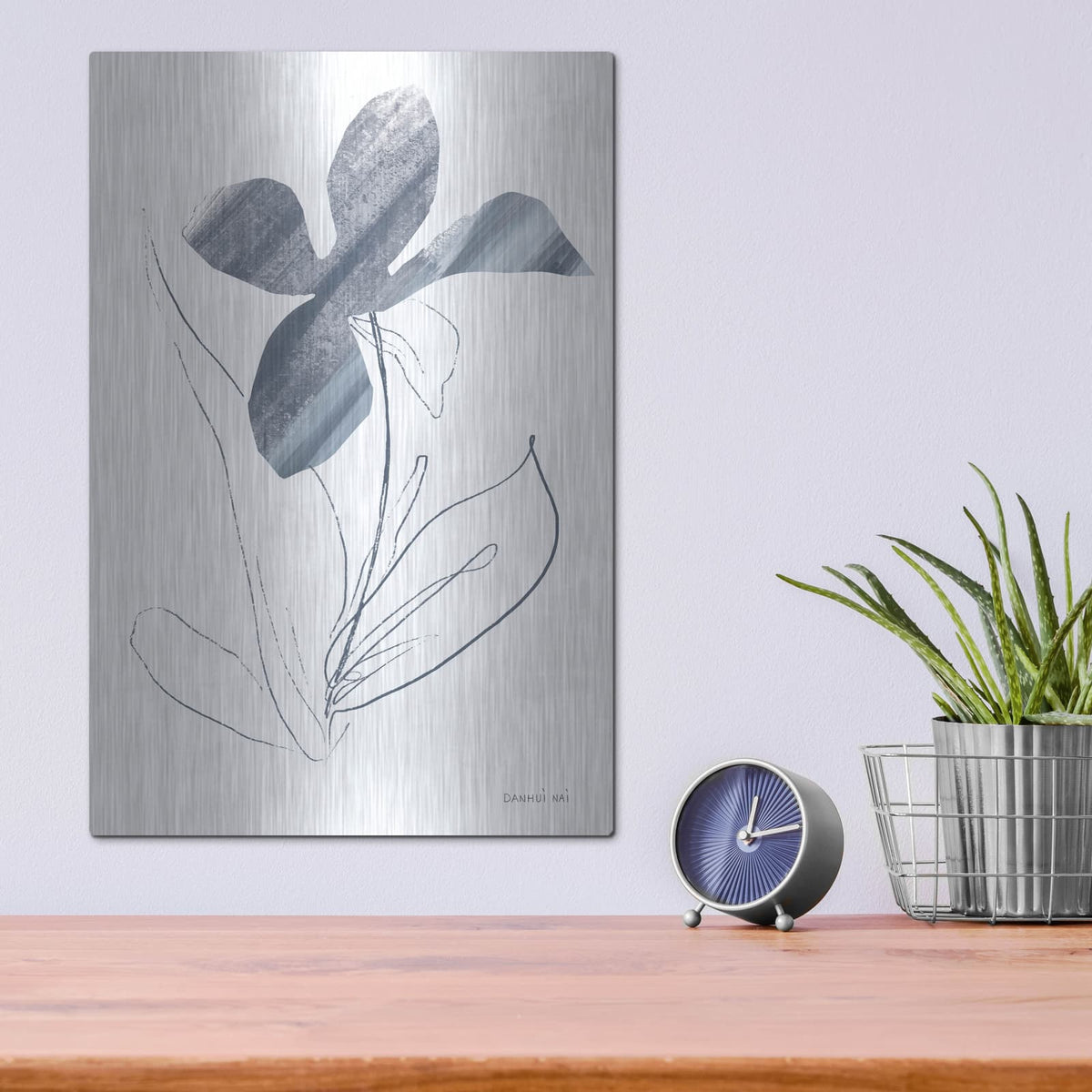 'Paradise 2 Blue' by Danhui Nai – Metal Wall Art, 12x16 room view