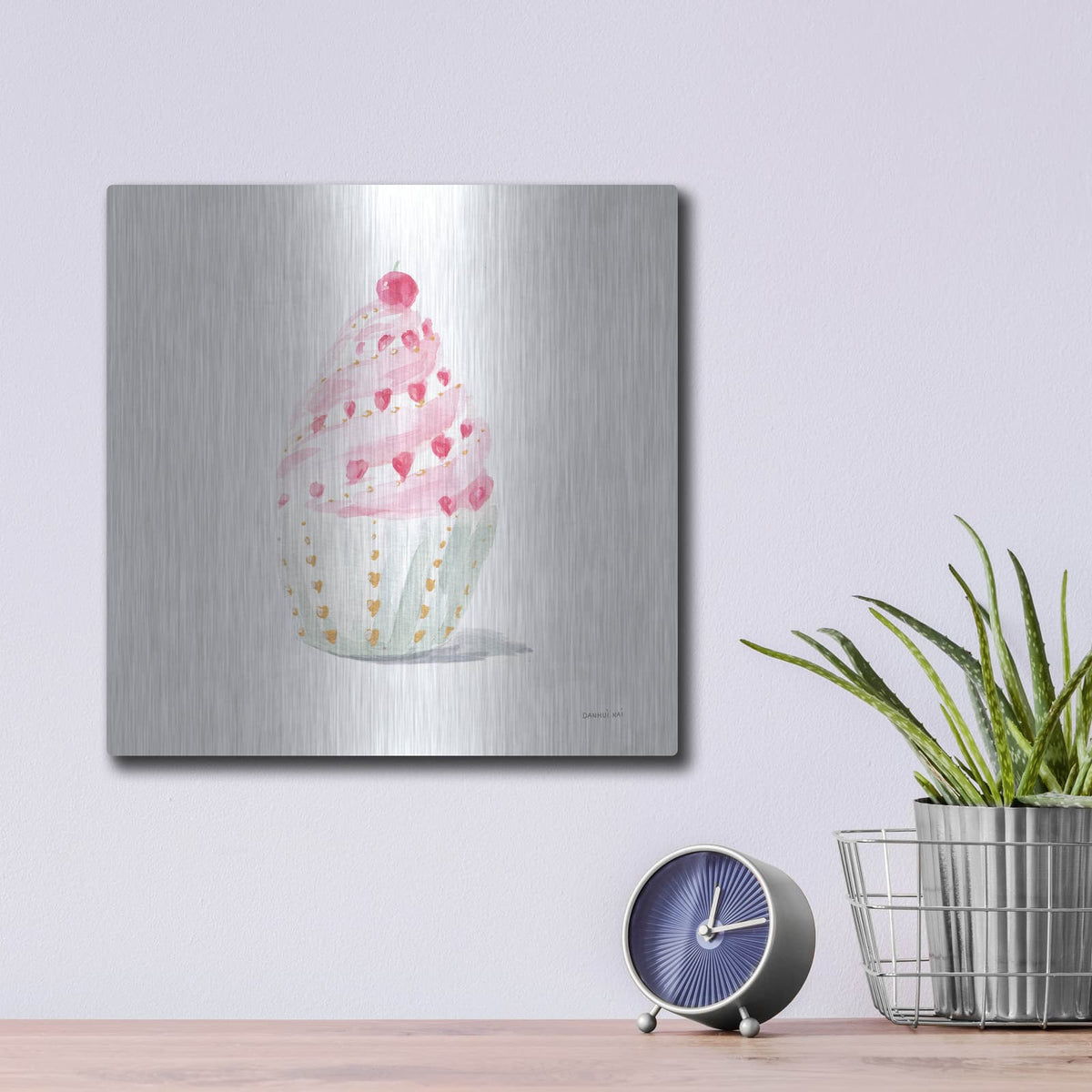 'Paris Delight 3' by Danhui Nai – Metal Wall Art, 12x12 room view