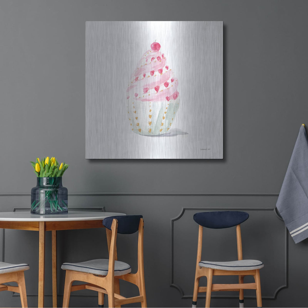 'Paris Delight 3' by Danhui Nai – Metal Wall Art, 36x36 room view