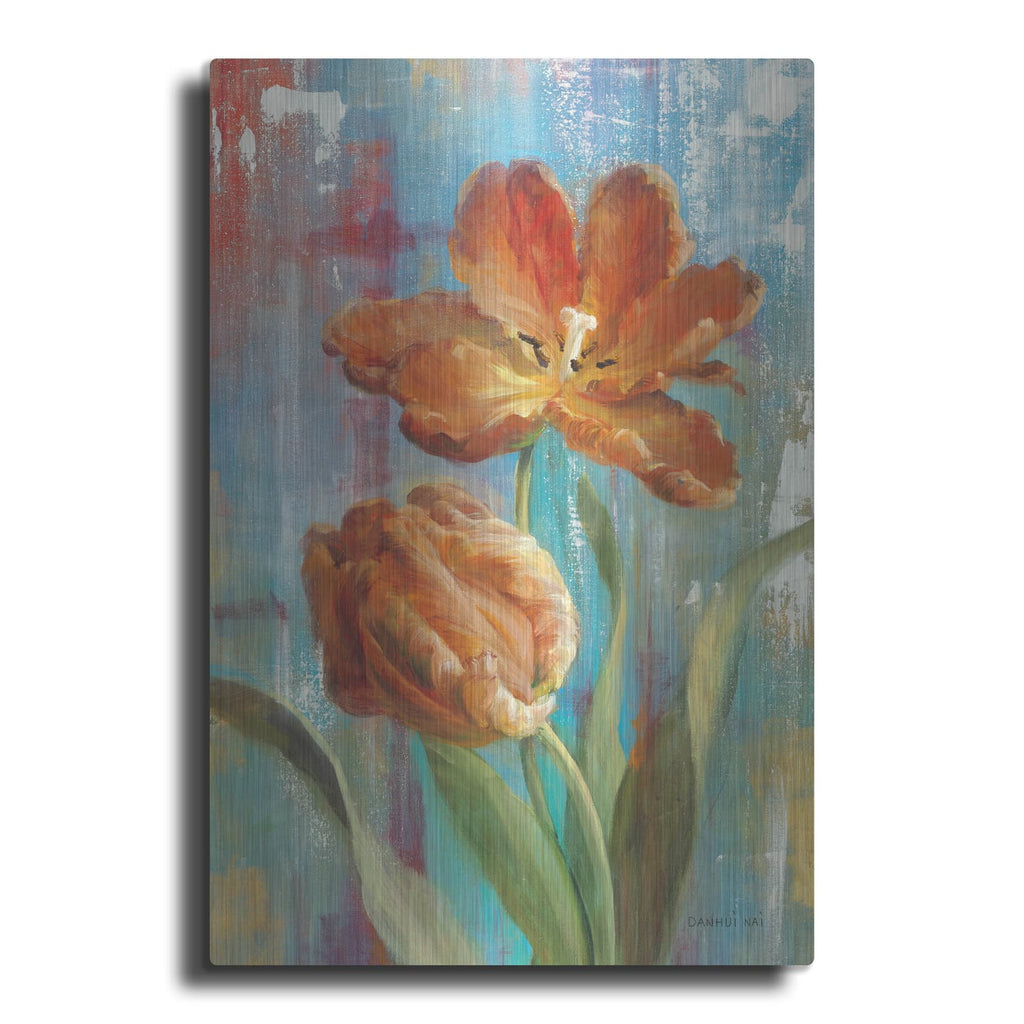 'Parrot Tulips 2' by Danhui Nai – Metal Wall Art