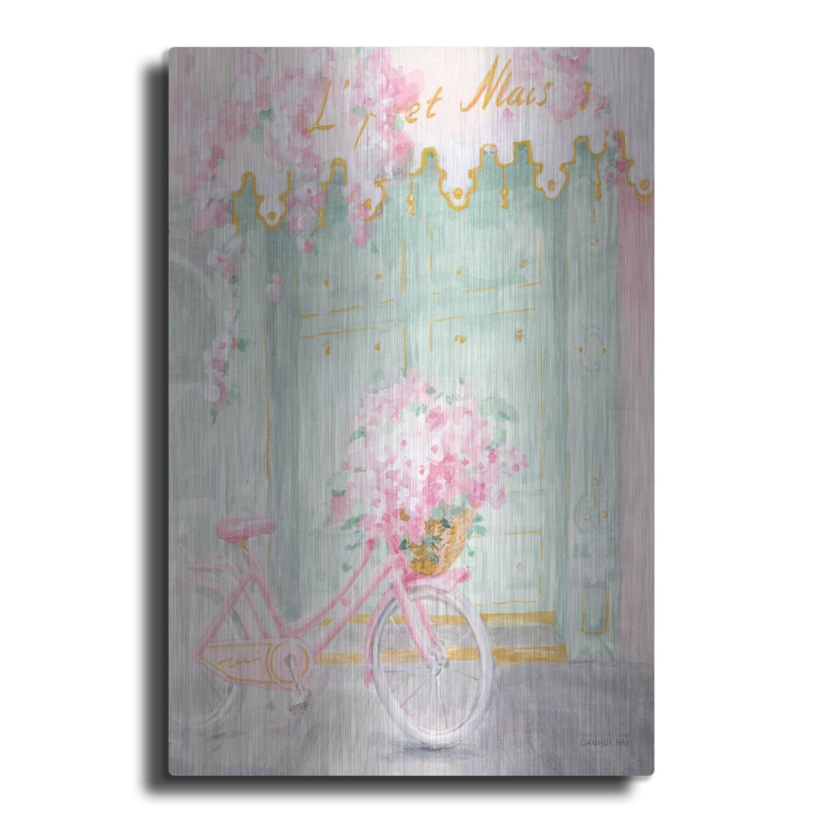 'Pastel Paris 1 C' by Danhui Nai – Metal Wall Art